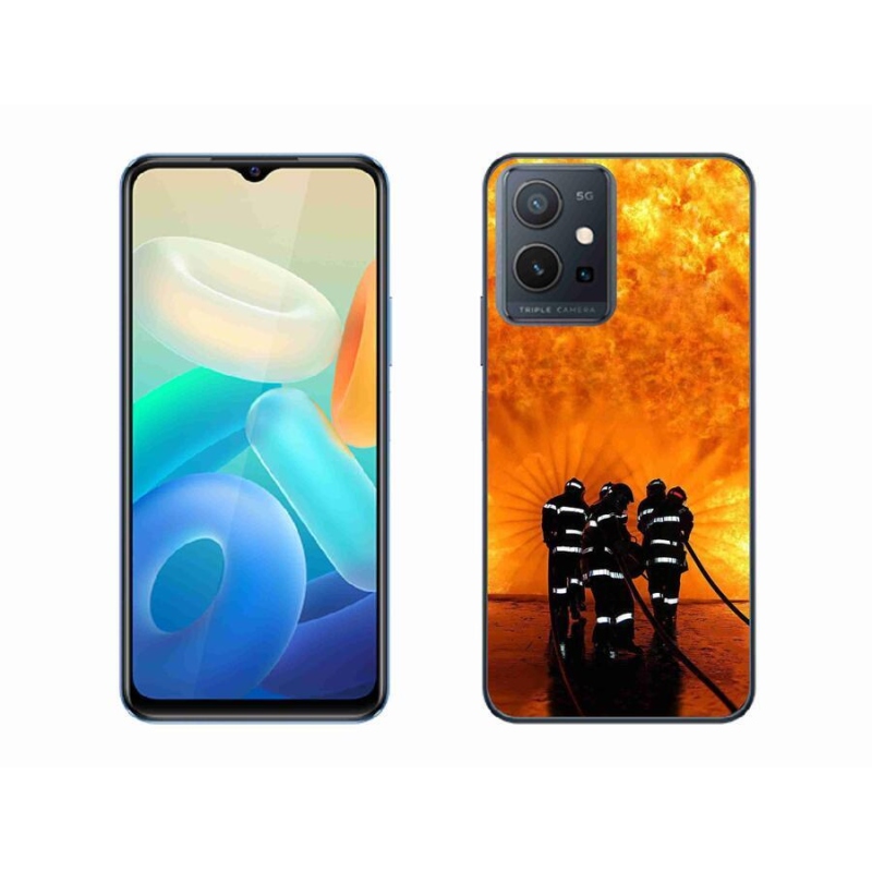 Gél borítás mmCase a Vivo Y55 5G készülékhez - tűz