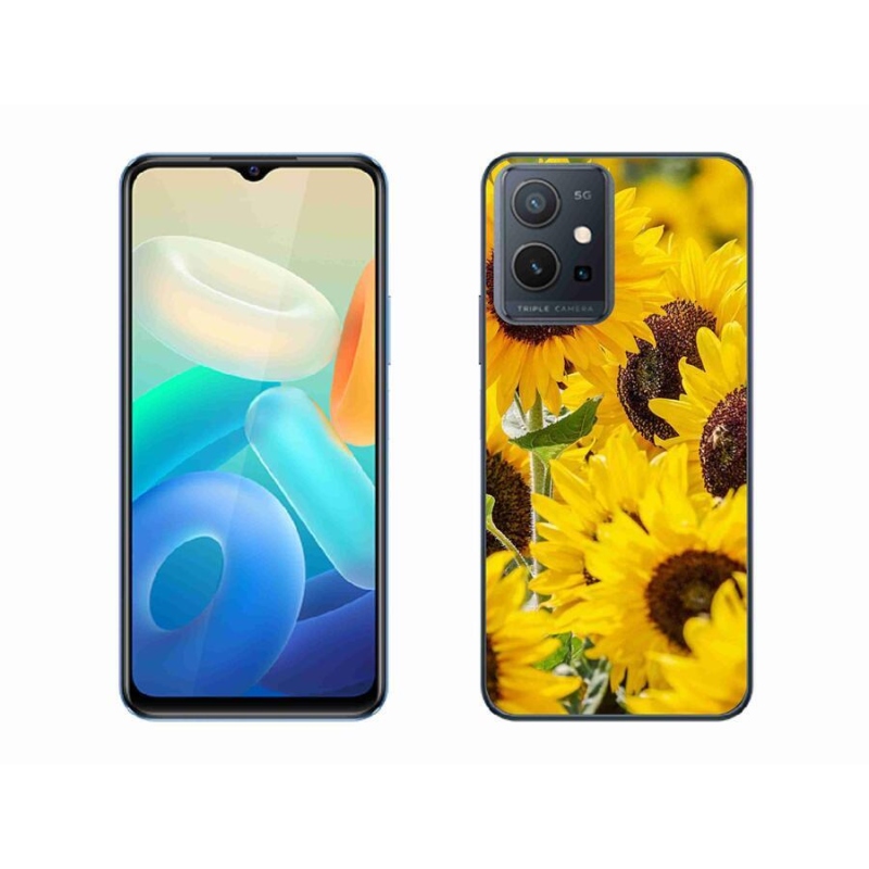 Gél védőburkolat mmCase a Vivo Y55 5G készülékhez - Napraforgó