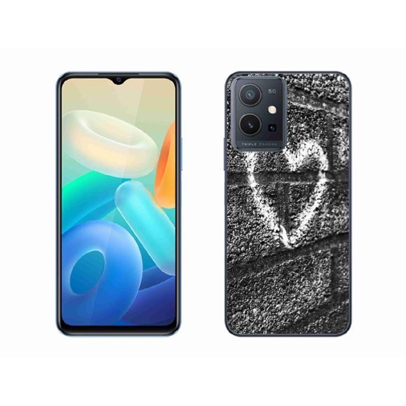 Gél borítás mmCase a Vivo Y55 5G-hez - szív a falon