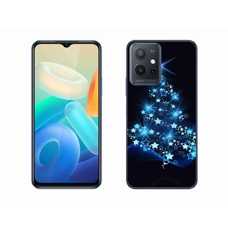 Gél borítás mmCase a Vivo Y55 5G-hez - karácsonyfa