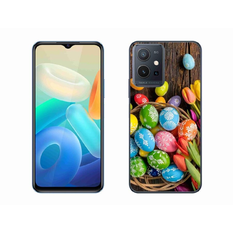 Gél borító mmCase a Vivo Y55 5G készülékhez - Húsvéti tojás