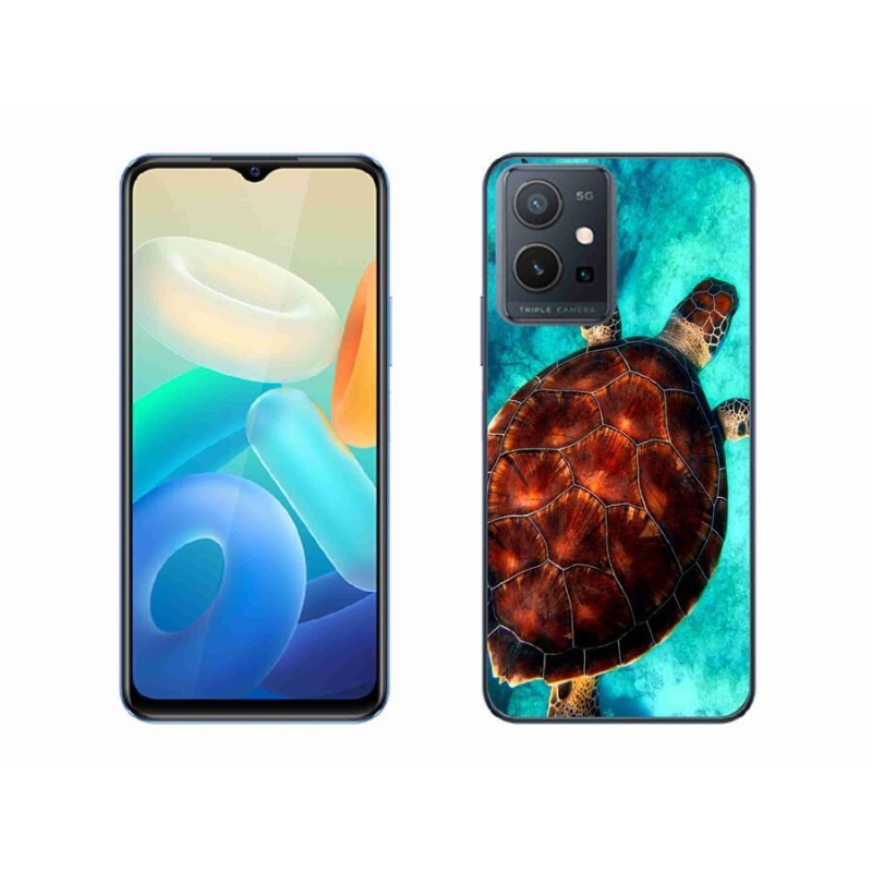 Gél borítás mmCase a Vivo Y55 5G készülékhez - teknősbéka