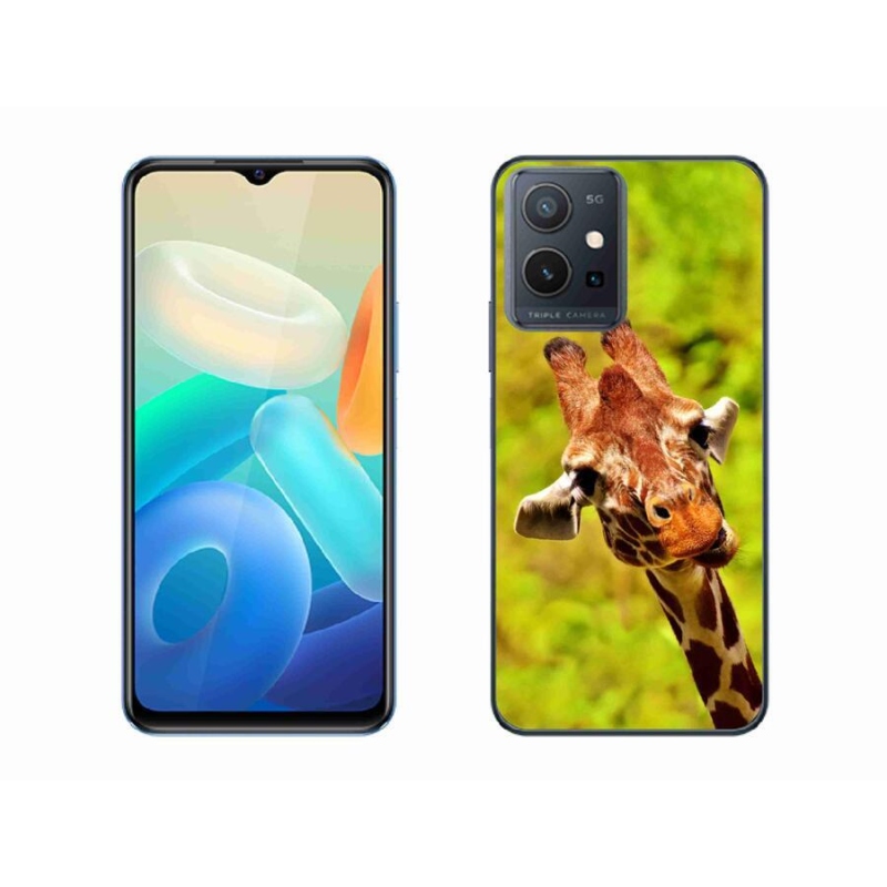 Zselés borítás mmCase a Vivo Y55 5G készülékhez - zsiráf