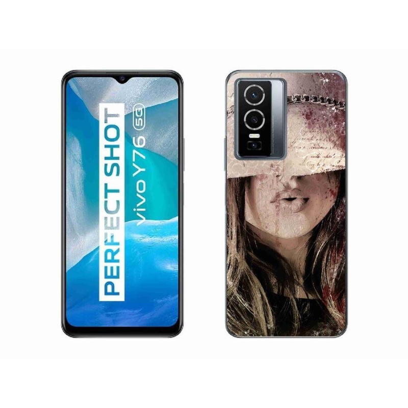 Gél borító mmCase a Vivo Y76 5G készülékhez - lány