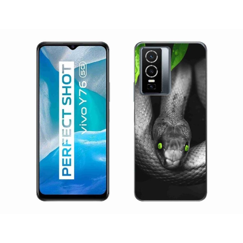 Zselés borítás mmCase a Vivo Y76 5G készülékhez - kígyó
