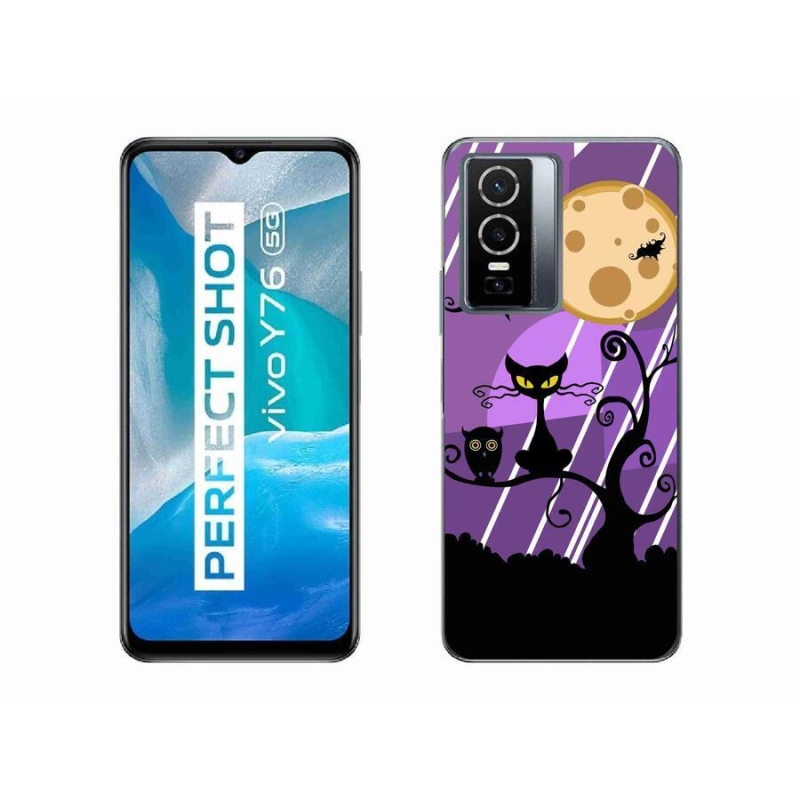 Gél borító mmCase a Vivo Y76 5G készülékhez - halloween