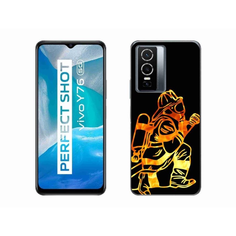 Gél borítás mmCase a Vivo Y76 5G készülékhez - tűzoltó 1