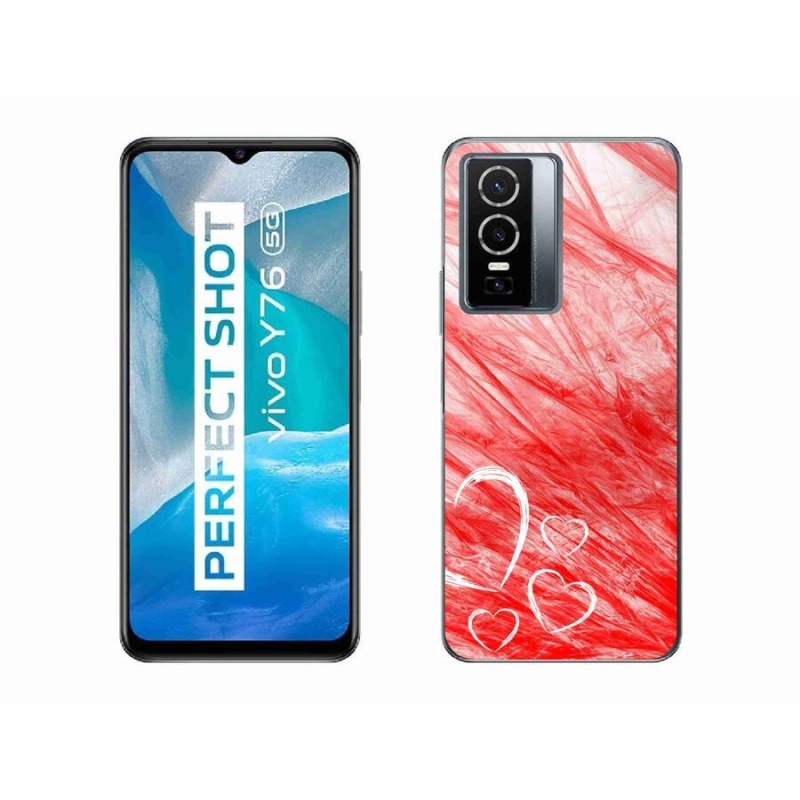 Zselés borítás mmCase a Vivo Y76 5G készülékhez - szív