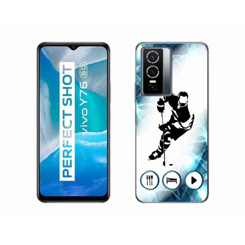 Zselés borítás mmCase a Vivo Y76 5G készülékhez - jégkorong 1