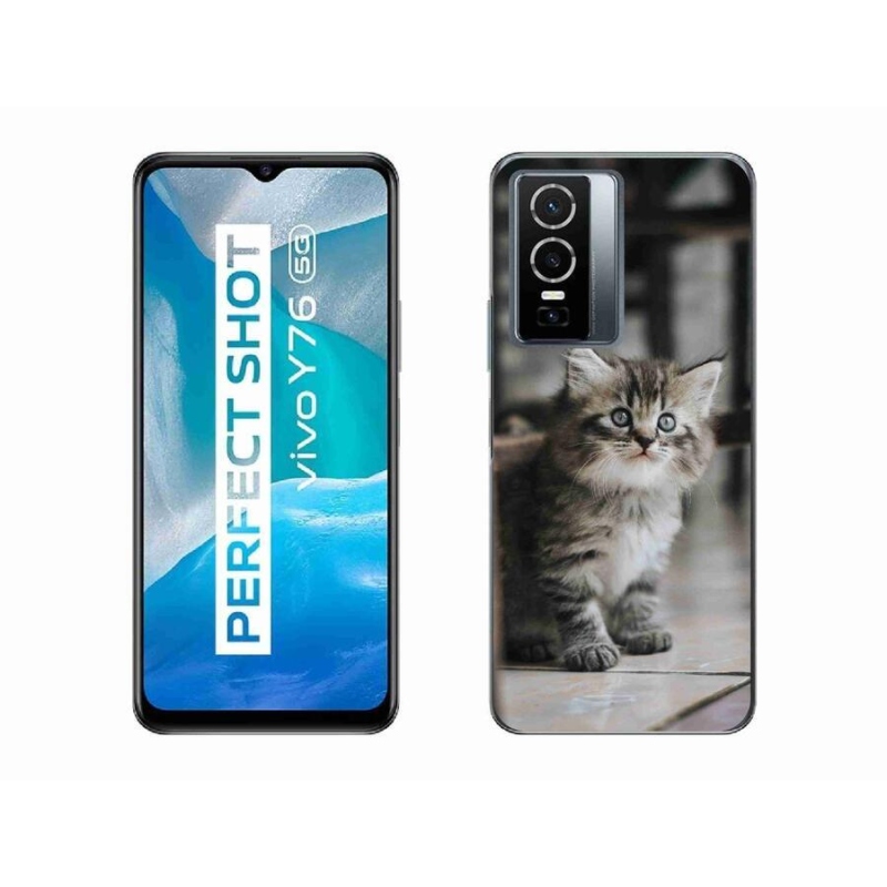 Gél borítás mmCase a Vivo Y76 5G készülékhez - cica
