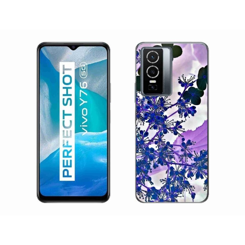 Gél borítás mmCase a Vivo Y76 5G készülékhez - hortenzia virág