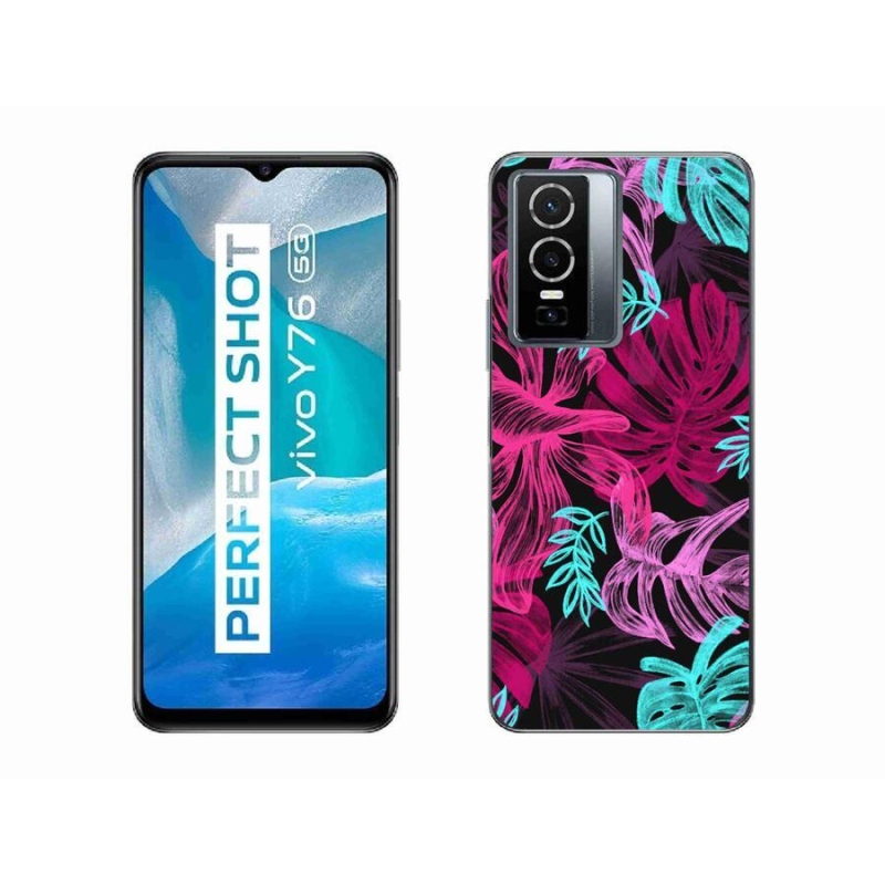 Zselés borítás mmCase a Vivo Y76 5G készülékhez - virágok 1