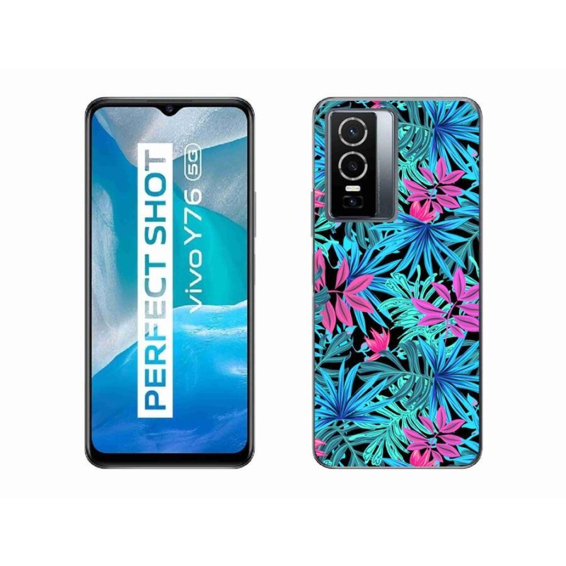 Zselés borítás mmCase a Vivo Y76 5G készülékhez - virágok 3