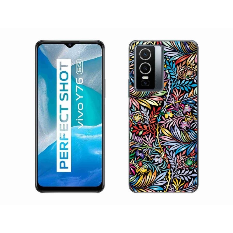 Zselés borító mmCase a Vivo Y76 5G készülékhez - virág 5