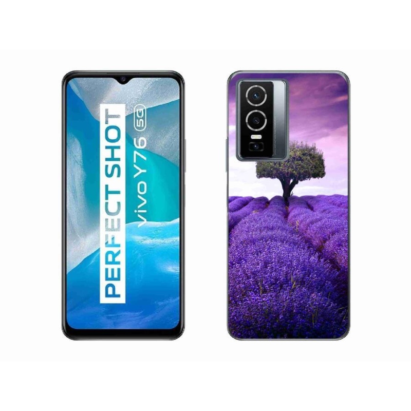 Gél védőhuzat mmCase a Vivo Y76 5G készülékhez - levendula rét
