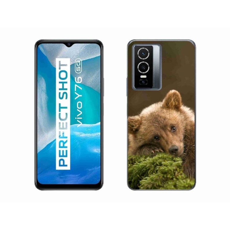 Zselés borítás mmCase a Vivo Y76 5G készülékhez - medve