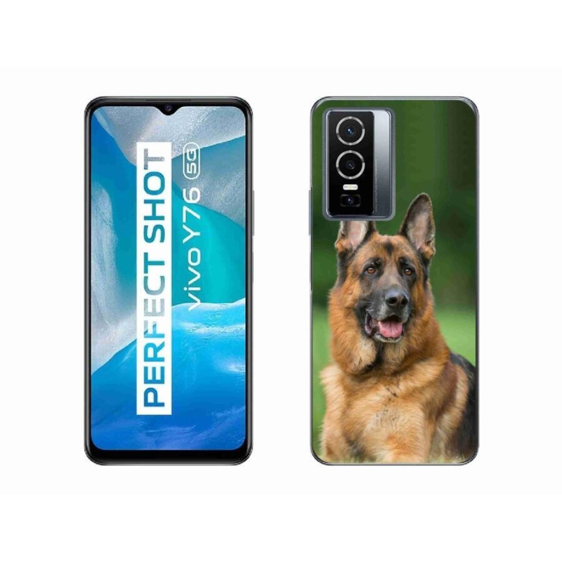 Gél borítás mmCase a Vivo Y76 5G készülékhez - Német juhászkutya