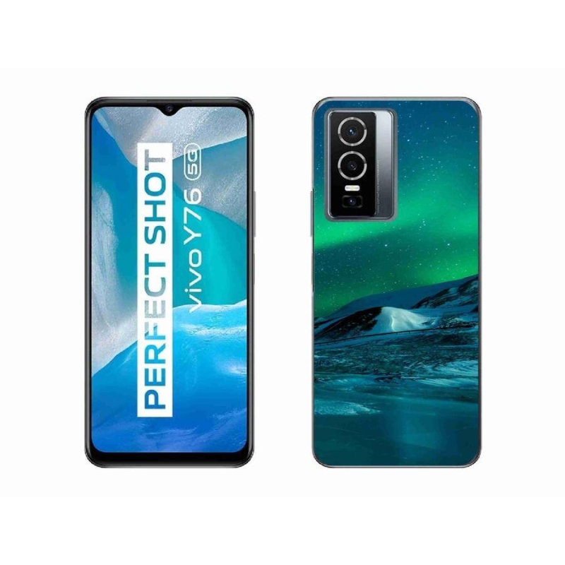 Zselés borítás mmCase a Vivo Y76 5G készülékhez - sarki fény