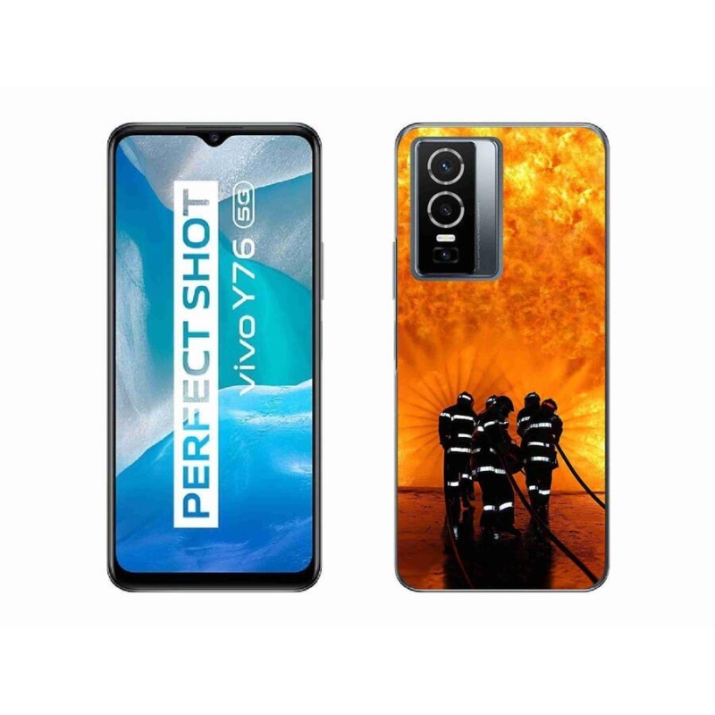 Gél borítás mmCase a Vivo Y76 5G készülékhez - tűz