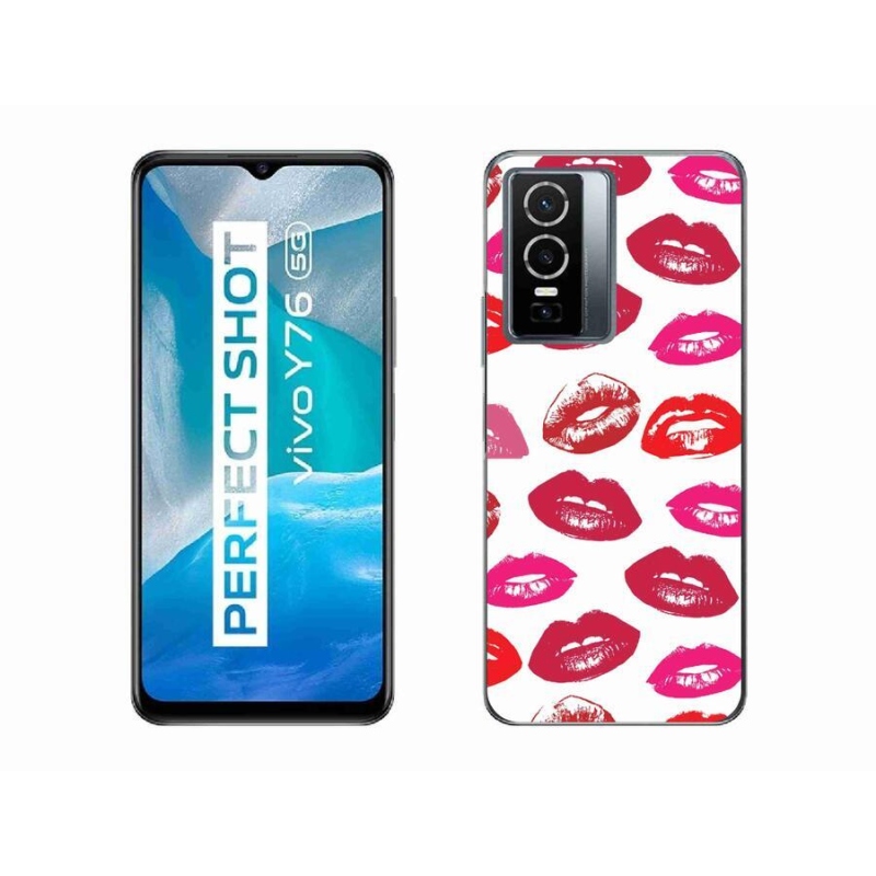 Gél borítás mmCase a Vivo Y76 5G készülékhez - ajkak