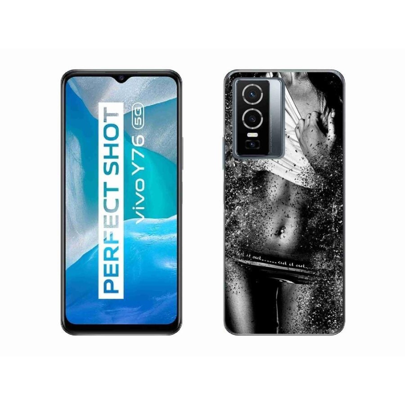 Gél borító mmCase a Vivo Y76 5G-hez - szexi nő 1