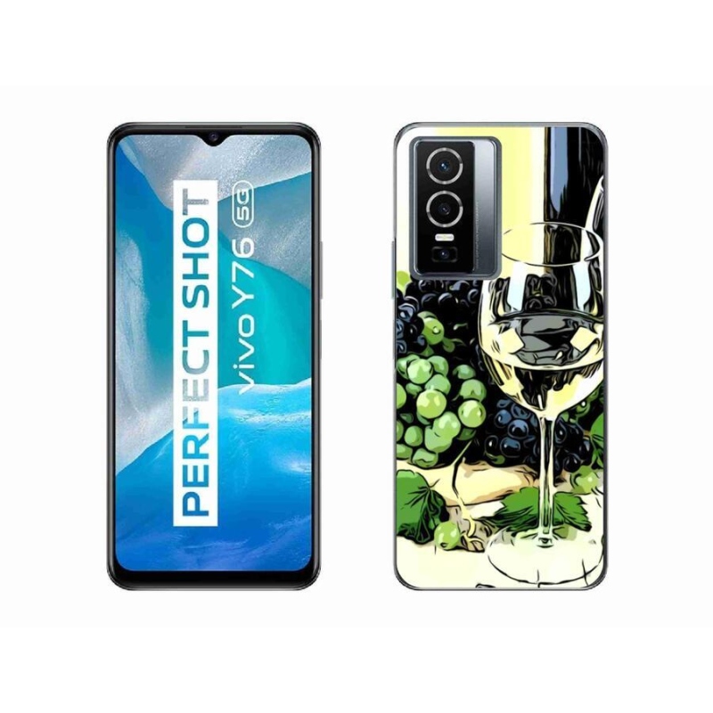 Zselés borítás mmCase a Vivo Y76 5G készülékhez - borospohár