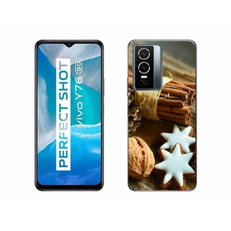 Gél borítás mmCase a Vivo Y76 5G-hez - fahéj és mézeskalács