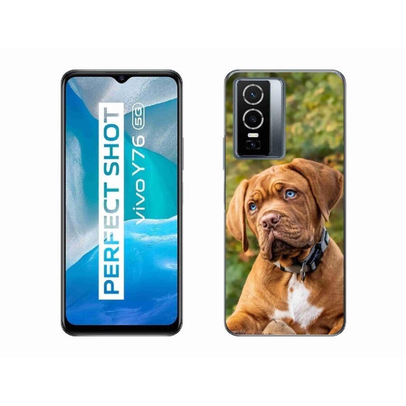 Zselés borítás mmCase a Vivo Y76 5G készülékhez - kölyökkutyakék