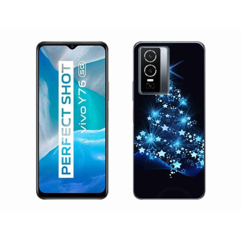 Gél borító mmCase a Vivo Y76 5G készülékhez - karácsonyfa