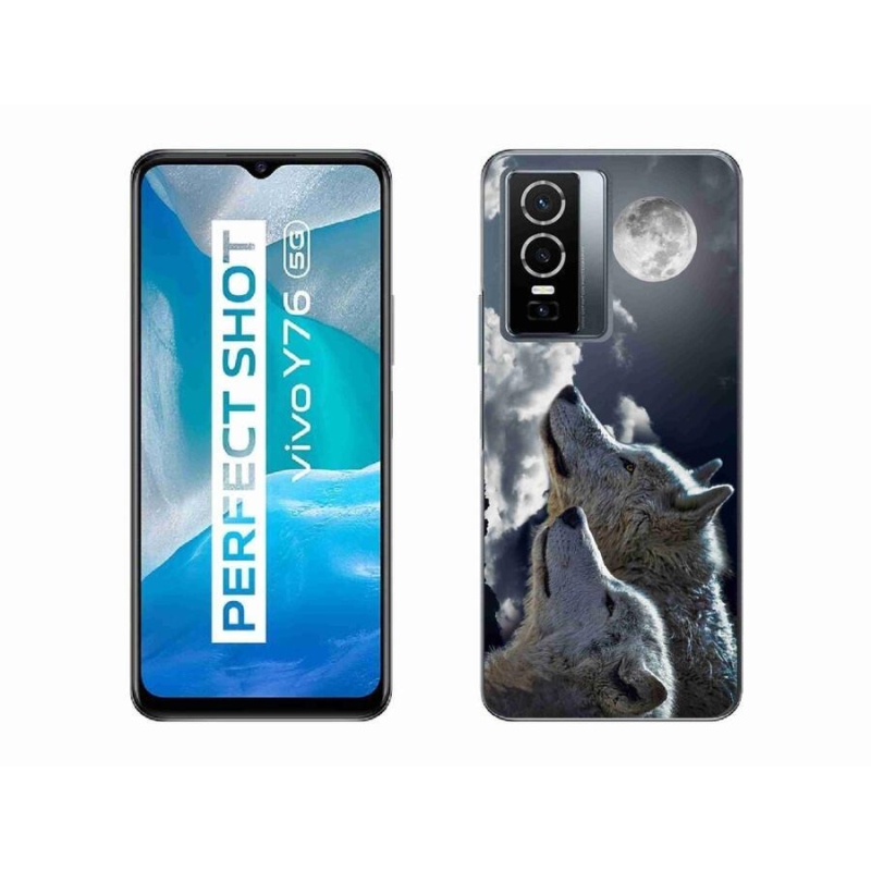 Gél borítás mmCase a Vivo Y76 5G készülékhez - farkasok