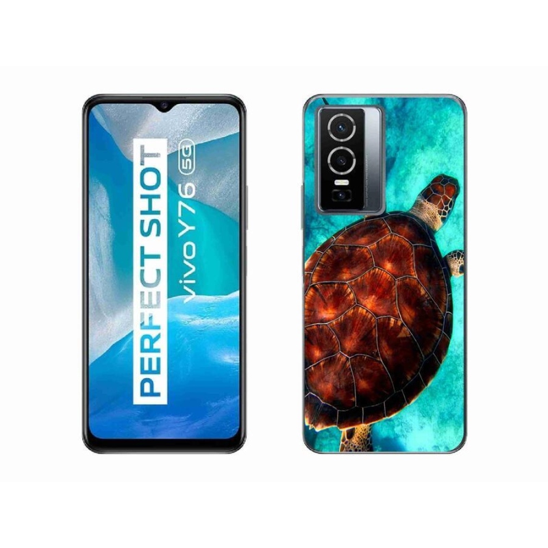 Gél borítás mmCase a Vivo Y76 5G készülékhez - teknősbéka
