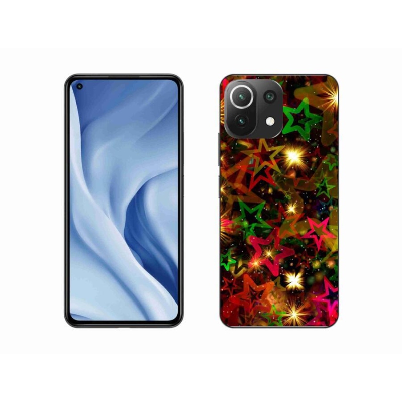 Gél borítás mmCase a Xiaomi 11 Lite 5G NE számára - színes csillagok