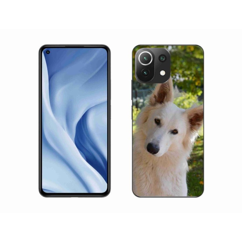 Gél borítás mmCase a Xiaomi 11 Lite 5G NE - fehér svájci juhász 1