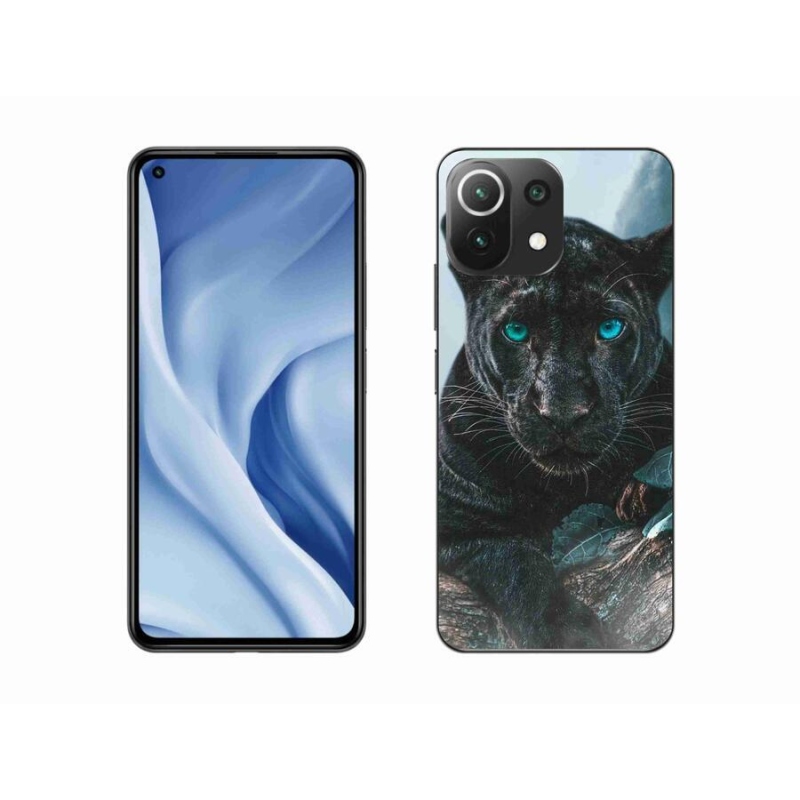 Gél borítás mmCase a Xiaomi 11 Lite 5G NE-hez - fekete párduc
