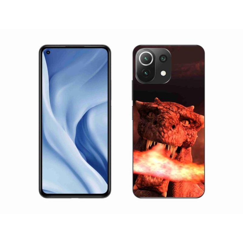 Gél borítás mmCase a Xiaomi 11 Lite 5G NE számára - sárkány