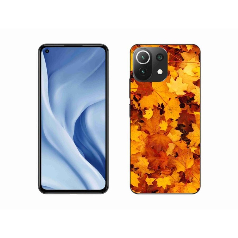 Gél borítás mmCase a Xiaomi 11 Lite 5G NE számára - juharlevelek