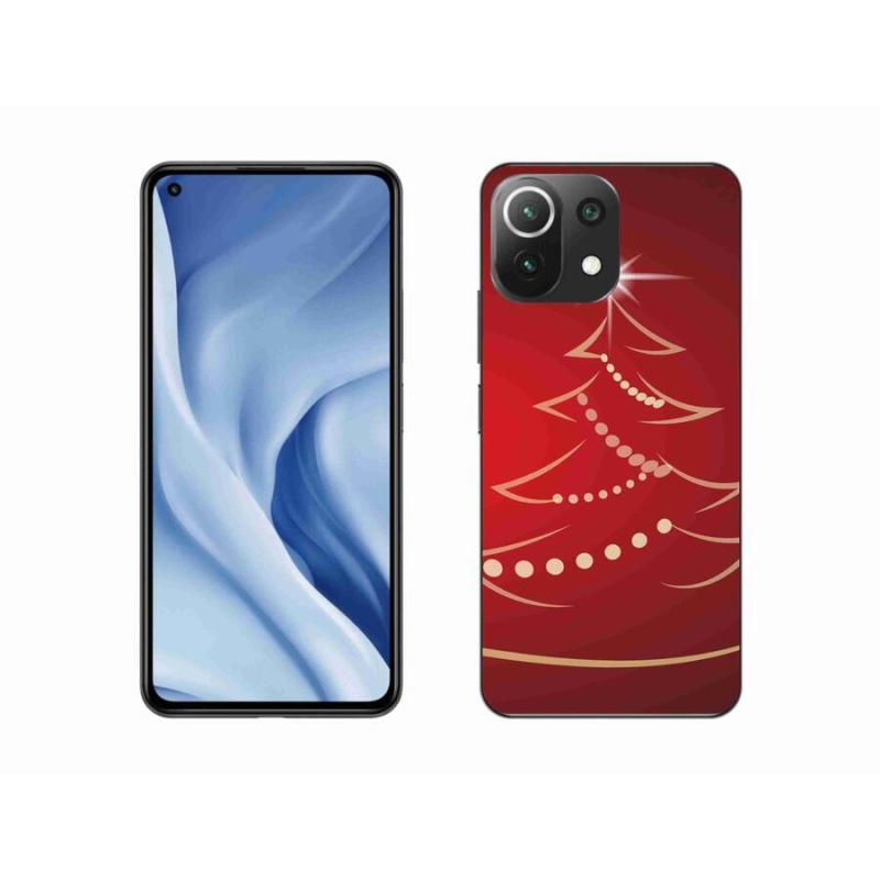 Gélburkolat mmCase a Xiaomi 11 Lite 5G NE számára - karácsonyfa karikatúra