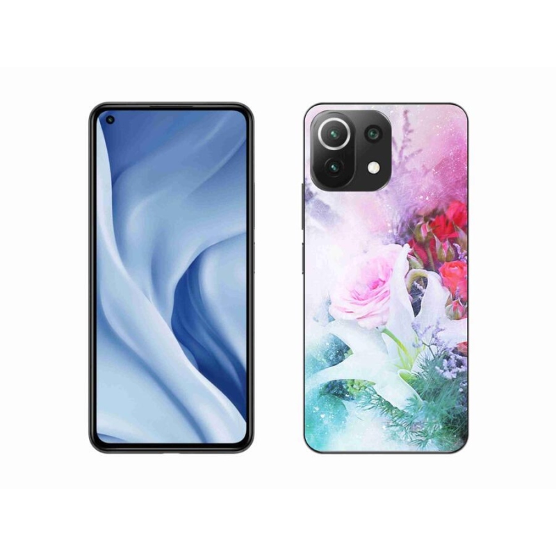 Gél borító mmCase a Xiaomi 11 Lite 5G NE számára - virágok 4