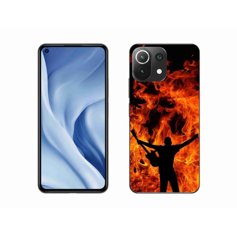 Gélburkolat mmCase a Xiaomi 11 Lite 5G NE számára - zenész és tűz
