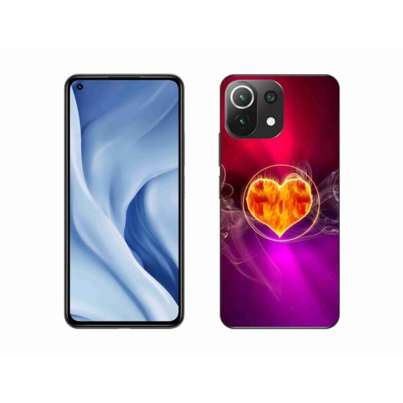 Gélburkolat mmCase a Xiaomi 11 Lite 5G NE számára - tüzes szív