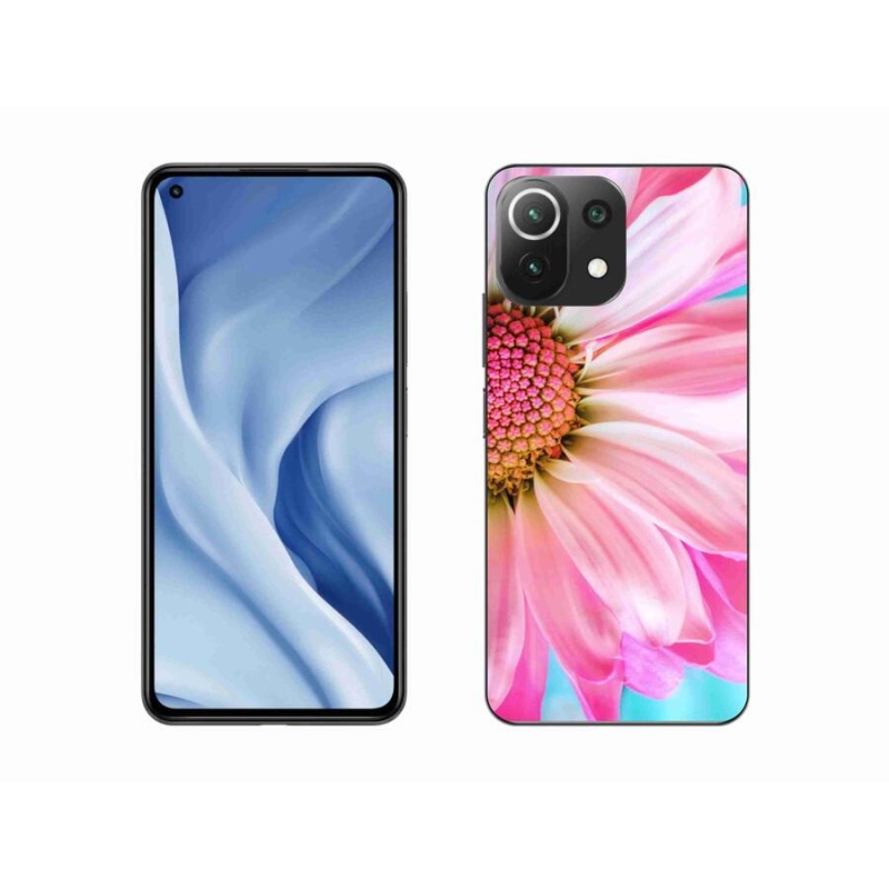 Gél borítás mmCase a Xiaomi 11 Lite 5G NE számára - rózsaszín virág