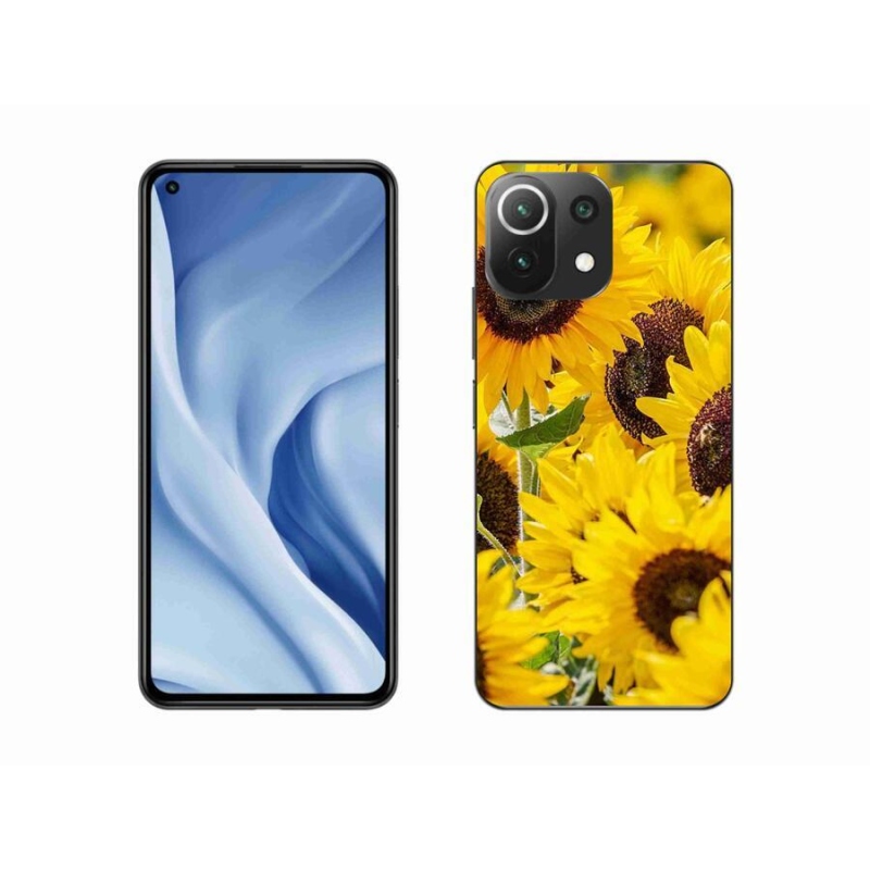 Gél borítás mmCase a Xiaomi 11 Lite 5G NE számára - Napraforgó