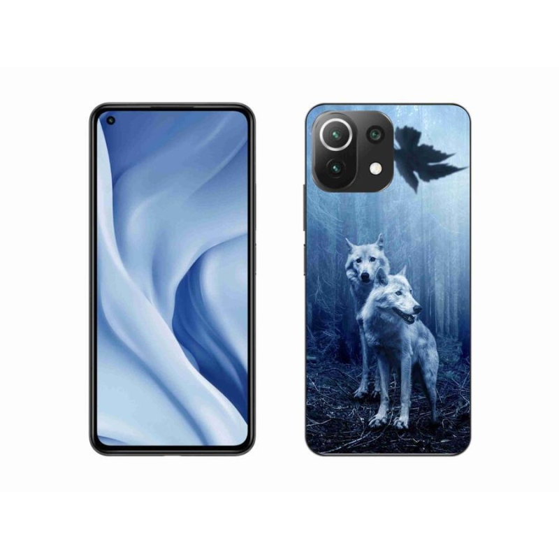 Gélburkolat mmCase a Xiaomi 11 Lite 5G NE számára - farkasok az erdőben