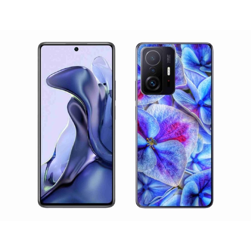Gél borítás mmCase a Xiaomi 11T-hez - kék virágok 1