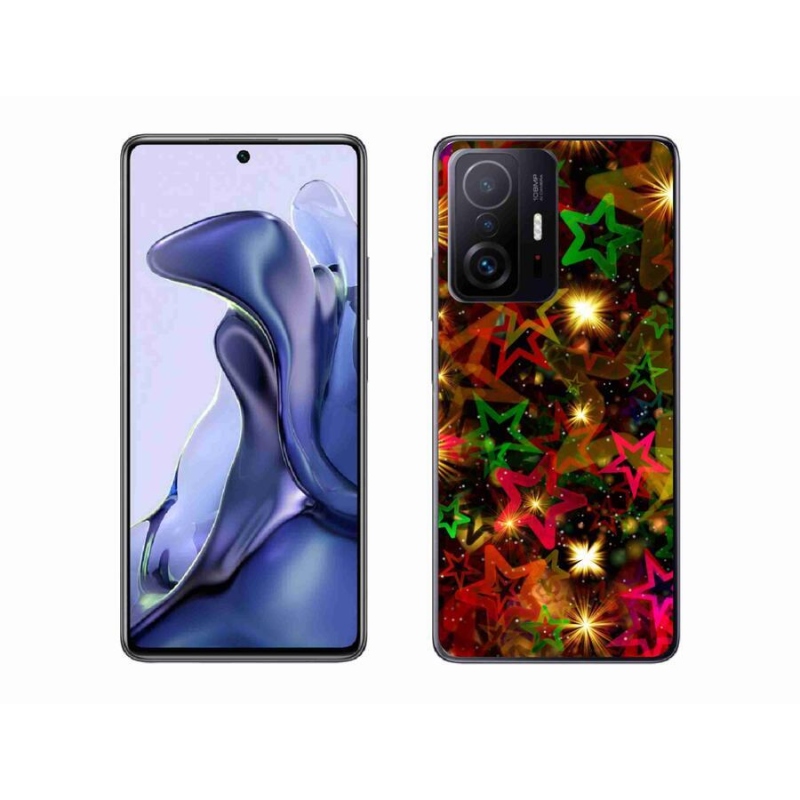 Gél borítás mmCase a Xiaomi 11T Pro számára - színes csillagok