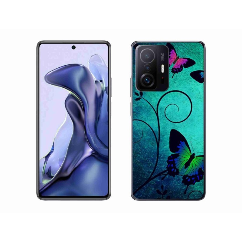 Gél borítás mmCase a Xiaomi 11T Pro számára - színes pillangók
