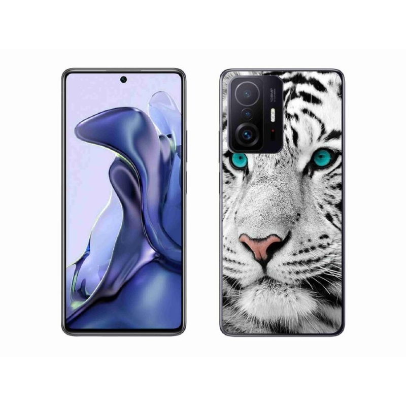 Gél borítás mmCase a Xiaomi 11T Pro számára - fehér tigris