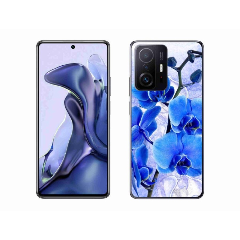 Gél borítás mmCase a Xiaomi 11T Pro számára - kék virágok