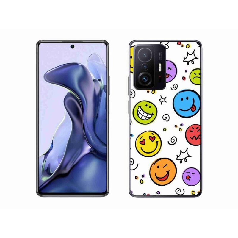 Gél borítás mmCase a Xiaomi 11T Pro számára - smiley-k