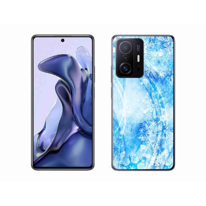 Gél borítás mmCase a Xiaomi 11T Pro számára - hópelyhek